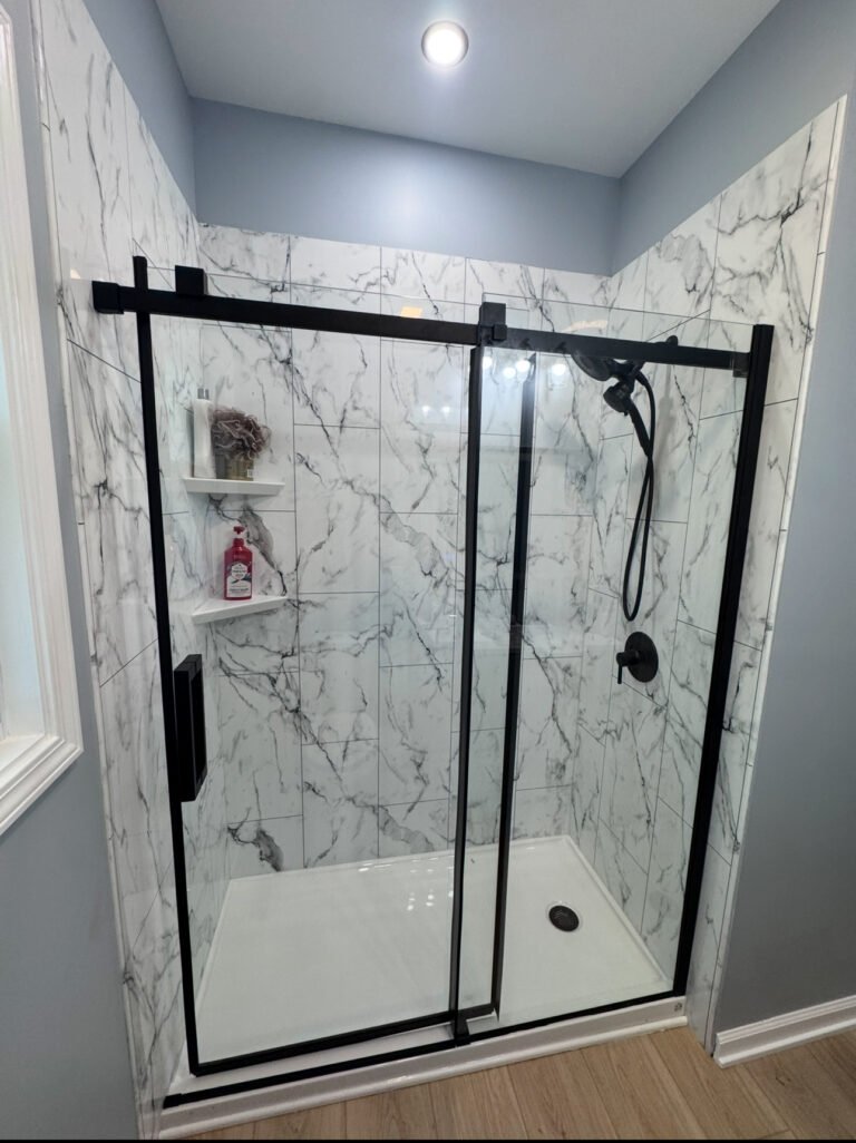 acrylic walk-in shower