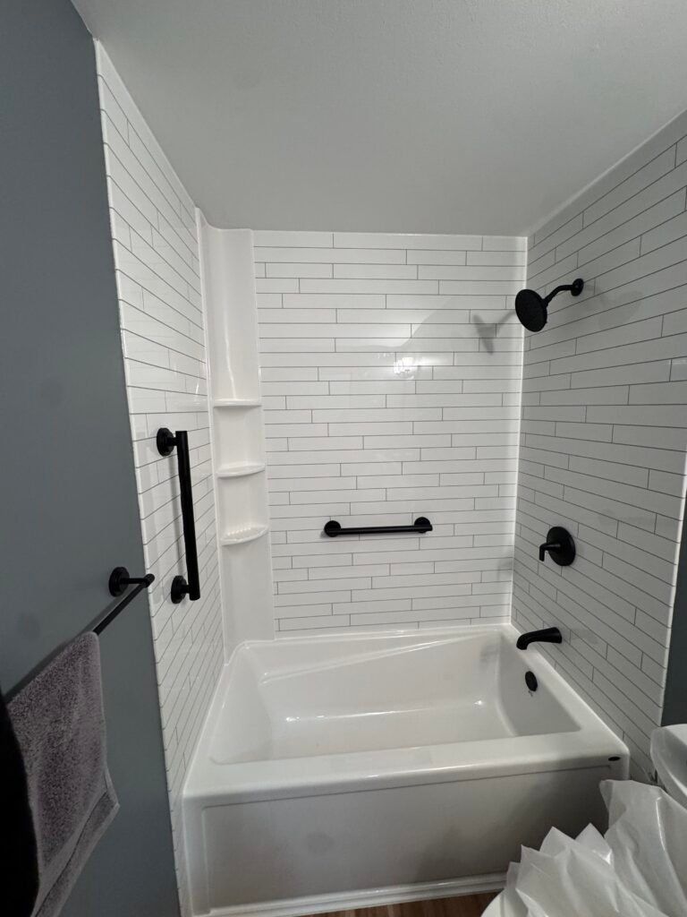 acrylic shower tub